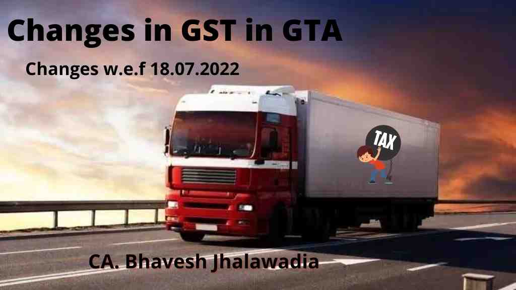 GST on GTA July-2022