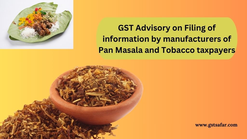 pan masala and tobacco