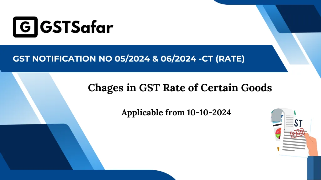 GST Rate of Goods