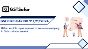 ITC on Vehicle repair expense