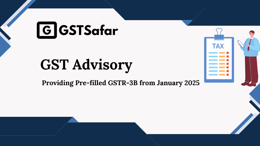 Pre-filled GSTR-3B