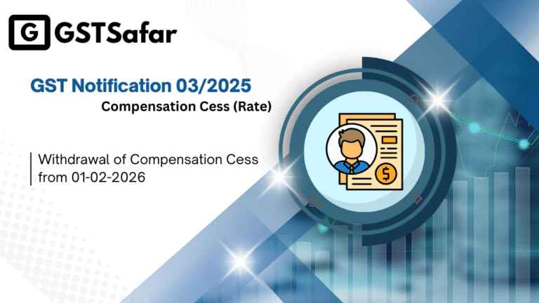 GST Notification No 03/2025 -GST Compensation Cess (Rate)