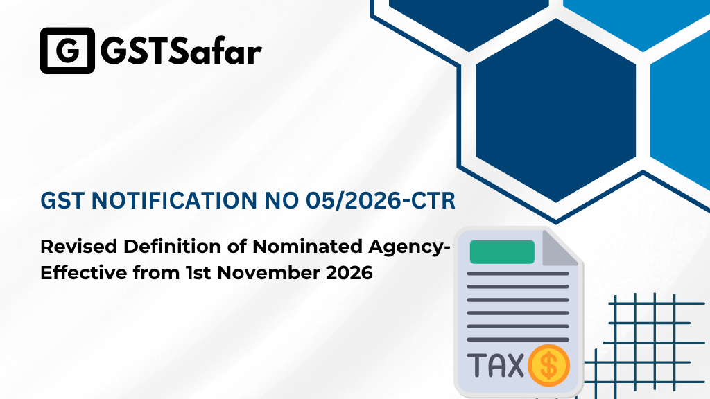 GST Notification No 05/2026-CTR