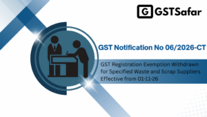 GST Notification No 06/2026-CT