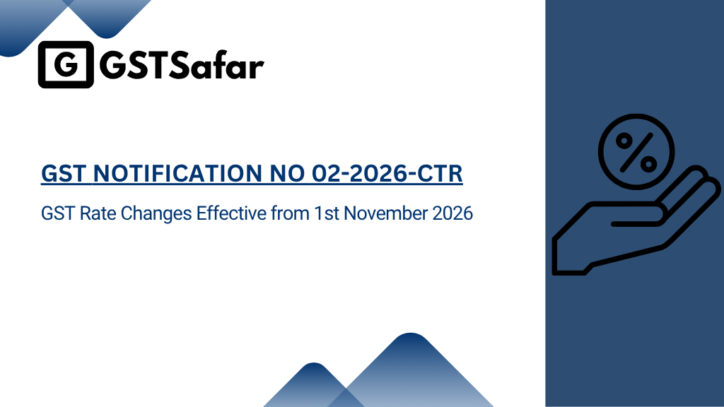 GST Notification No 02/2026-CTR